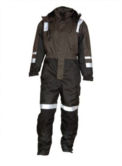 ELKA-Workwear, Rainwear-Wetter-Schutz, Thermo-Regen-Overall, Regen-Thermoanzug, Working Xtreme, grau/schwarz