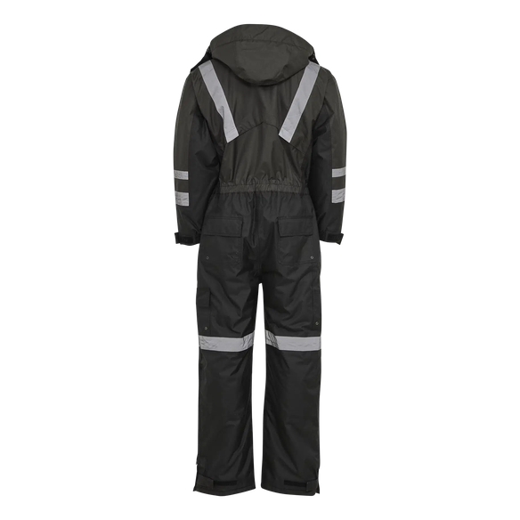 ELKA-Workwear, Rainwear-Wetter-Schutz, Thermo-Regen-Overall, Regen-Thermoanzug, Working Xtreme, grau/schwarz