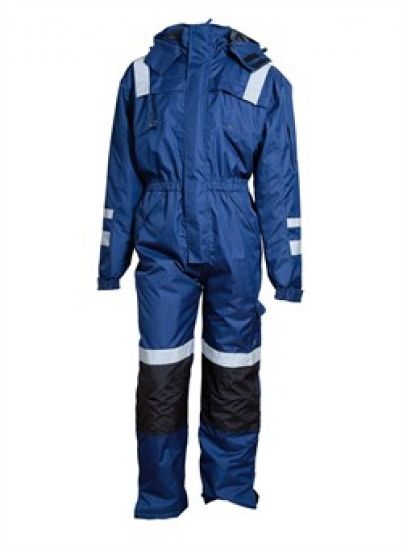 ELKA-Workwear, Rainwear-Wetter-Schutz, Thermo-Regen-Overall, Regen-Thermoanzug, Working Xtreme, stahlblau/schwarz