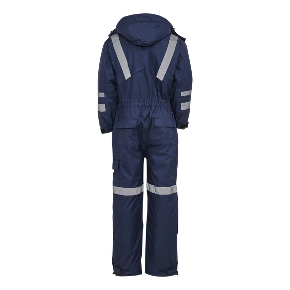 ELKA-Workwear, Rainwear-Wetter-Schutz, Thermo-Regen-Overall, Regen-Thermoanzug, Working Xtreme, stahlblau/schwarz