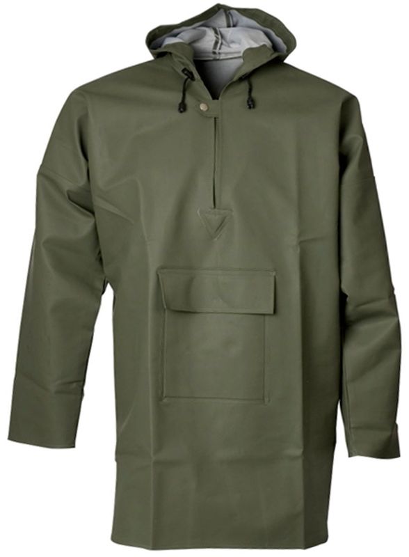 ELKA-Workwear, Rainwear-Wetter-Schutz, Regen-Mantel, PVC LIGHT, 320g/m, oliv