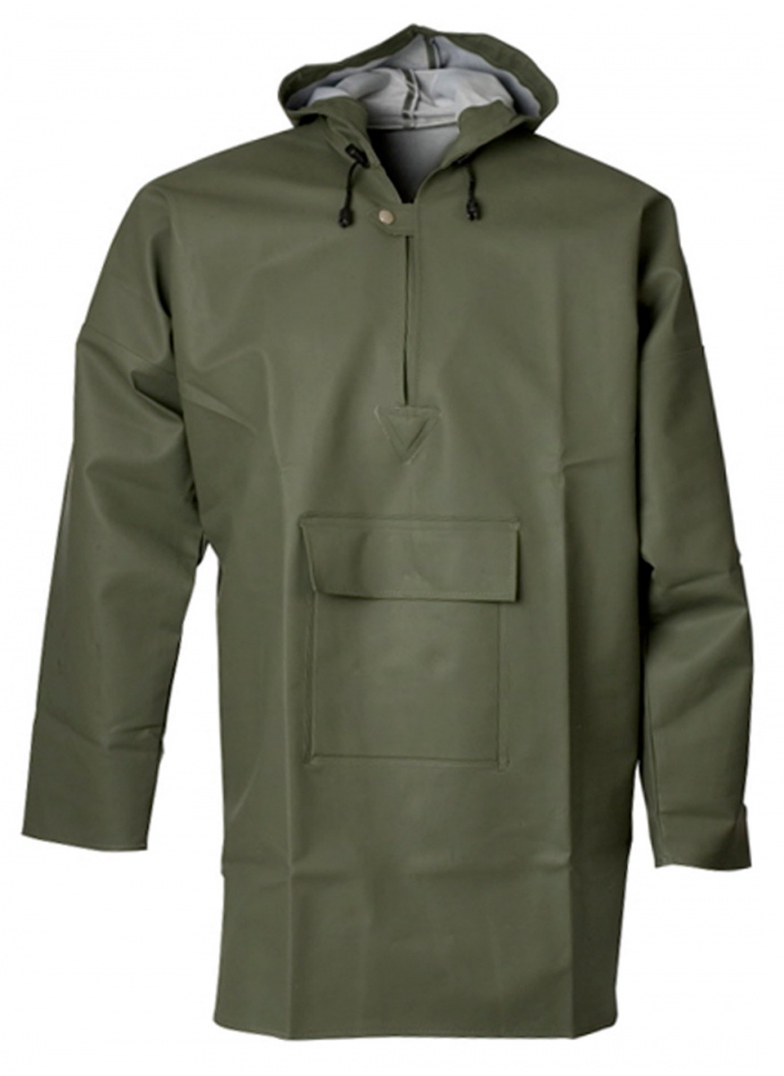 ELKA-Workwear, Rainwear-Wetter-Schutz, Regen-Mantel, PVC LIGHT, 320g/m², oliv