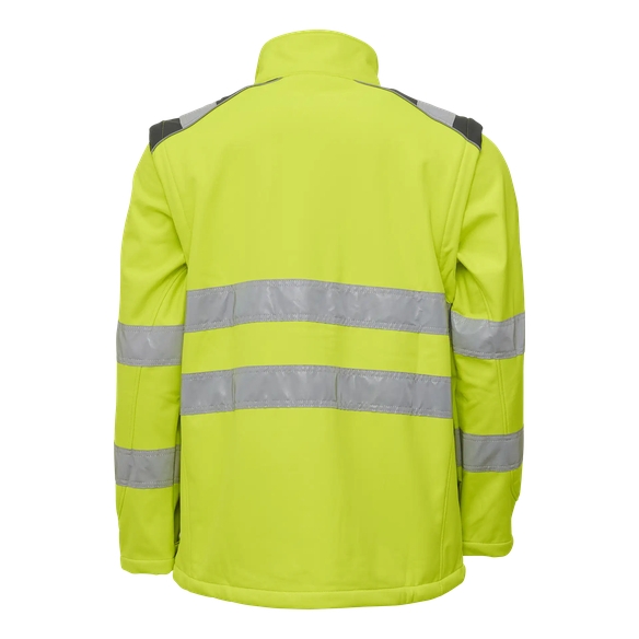 ELKA-Warnschutz, Softshelljacke, VISIBLE XTREME, warngelb