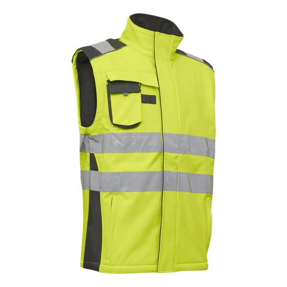 ELKA-Warnschutz, Softshelljacke, VISIBLE XTREME, warngelb