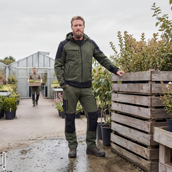 ELKA-Workwear, Softshelljacke, WORKING XTREME, grün/schwarz