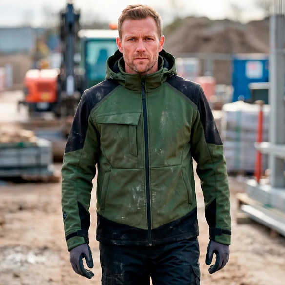 ELKA-Workwear, Softshelljacke, WORKING XTREME, grün/schwarz