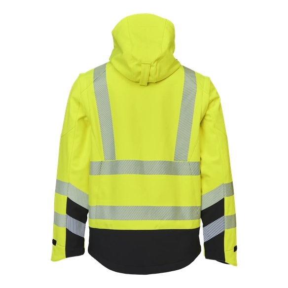 ELKA-Warnschutz-Softshelljacke, VISIBLE XTREME, warngelb/schwarz