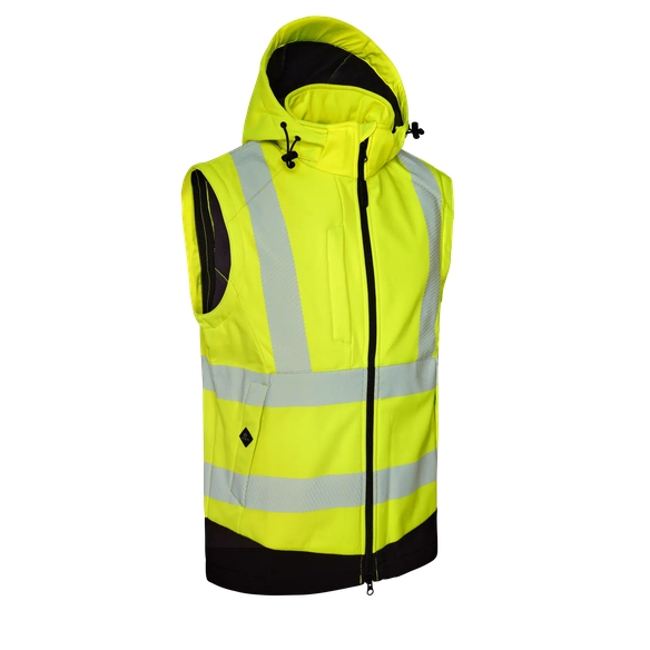 ELKA-Warnschutz-Softshelljacke, VISIBLE XTREME, warngelb/schwarz