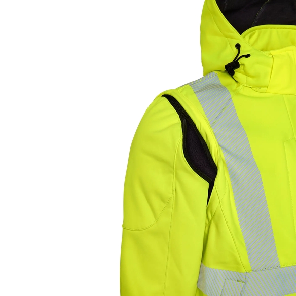 ELKA-Warnschutz-Softshelljacke, VISIBLE XTREME, warngelb/schwarz