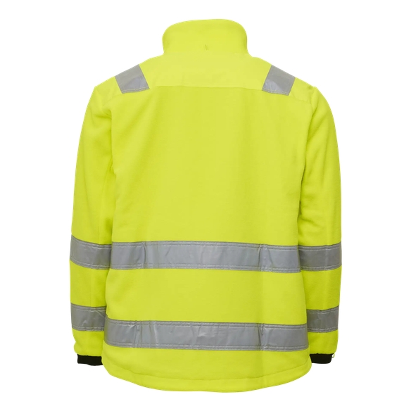 ELKA-Warnschutz, Fleece-Jacke, ZIP-IN, WORKING XTREME, warngelb