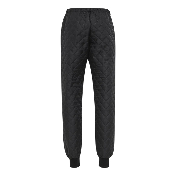 ELKA-Workwear, Kälte-Schutz, Thermo-Arbeits-Bund-Hose, Thermo und Faserpelz, 200g/m², schwarz