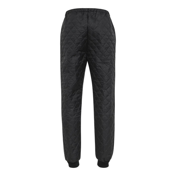 ELKA-Workwear, Kälte-Schutz, Damen-Thermo-Arbeits-Bund-Hose, Thermo und Faserpelz, 200g/m², schwarz