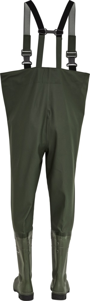 ELKA-Wathose, mit Sicherheitsstiefel, WADERS, 600g/m², oliv