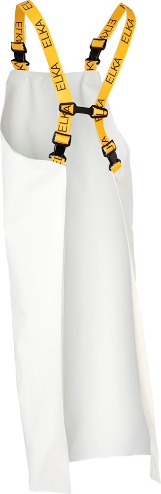 ELKA-Workwear, PVC Schürze, mit Träger, FISHING, 600g/m², weiss