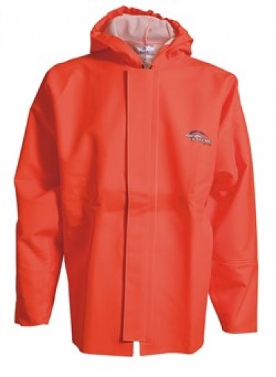 ELKA-Workwear, Rainwear-Wetter-Schutz, Regen-Jacke, Fishing Xtreme mit Reiverschluss, warnorange