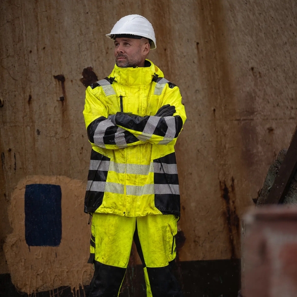 ELKA-Jacke, Visible Xtreme, recycelt, warngelb/schwarz