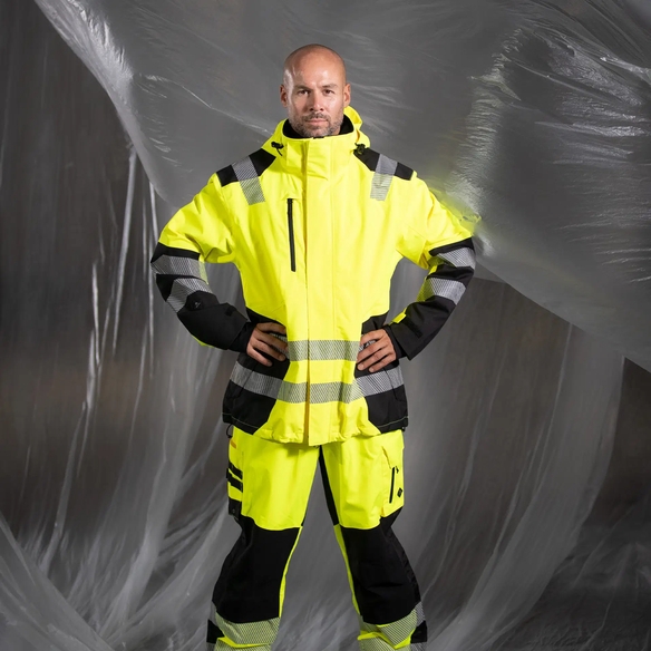 ELKA-Jacke, Visible Xtreme, recycelt, warngelb/schwarz