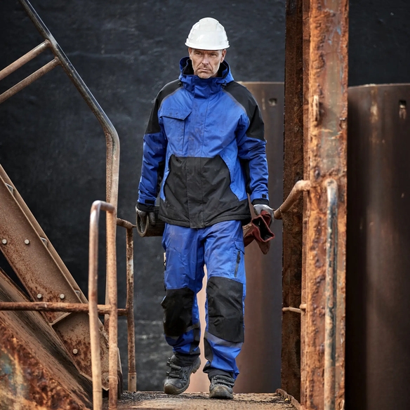 ELKA-Workwear, Stretch-Winterjacke, Working Xtreme, royalblau/schwarz