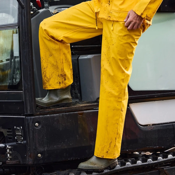 ELKA-Workwear, Rainwear-Wetter-Schutz, Regen-Bund-Hose, OUTDOOR, 310g/m², gelb