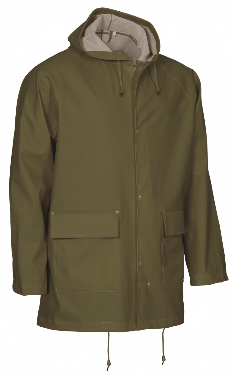 ELKA-Workwear, Rainwear-Wetter-Schutz, Regen-Jacke, OUTDOOR, 310g/m, oliv