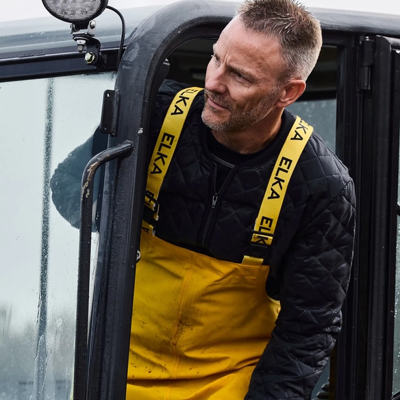 ELKA-Workwear, Latzhose, ELEMENTS, gelb
