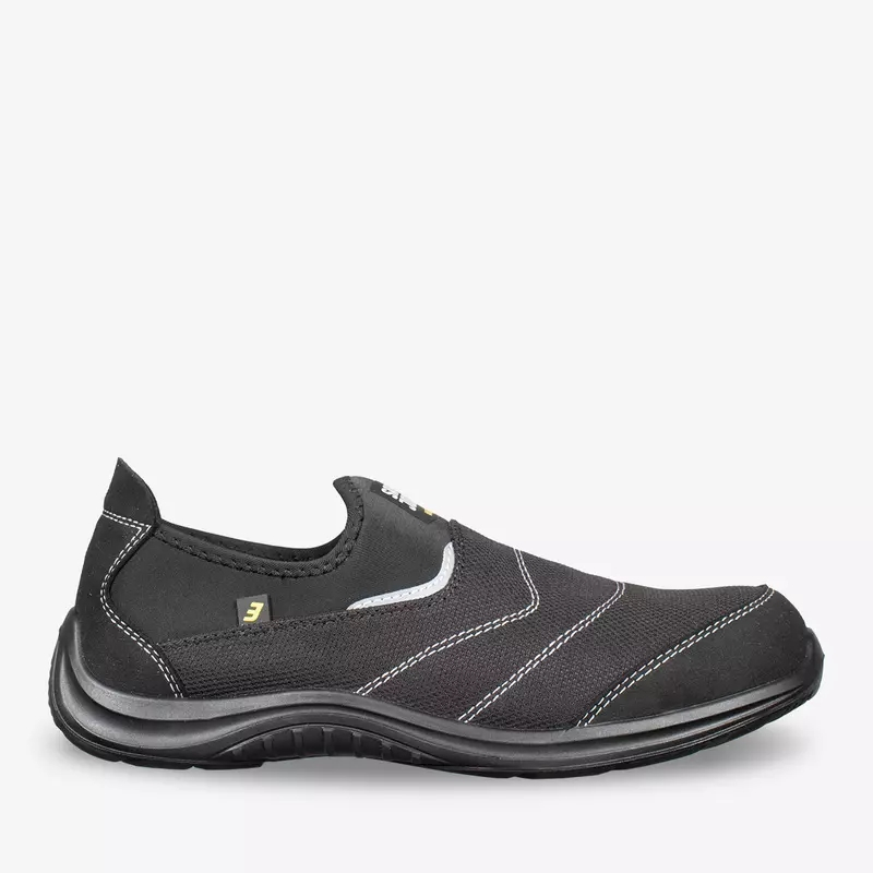 SAFETYJOGGER-S1P- Sicherheitshalbschuh, YUKON, schwarz, ESD, SRC