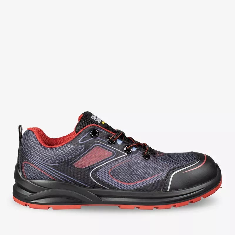 SAFETYJOGGER-S1P- Sicherheitshalbschuh, CADOR, red, ESD, SRC