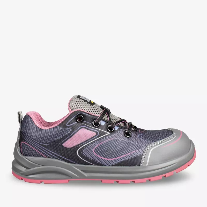 SAFETYJOGGER-S1P- Sicherheitshalbschuh, CADOR, pink, ESD, SRC