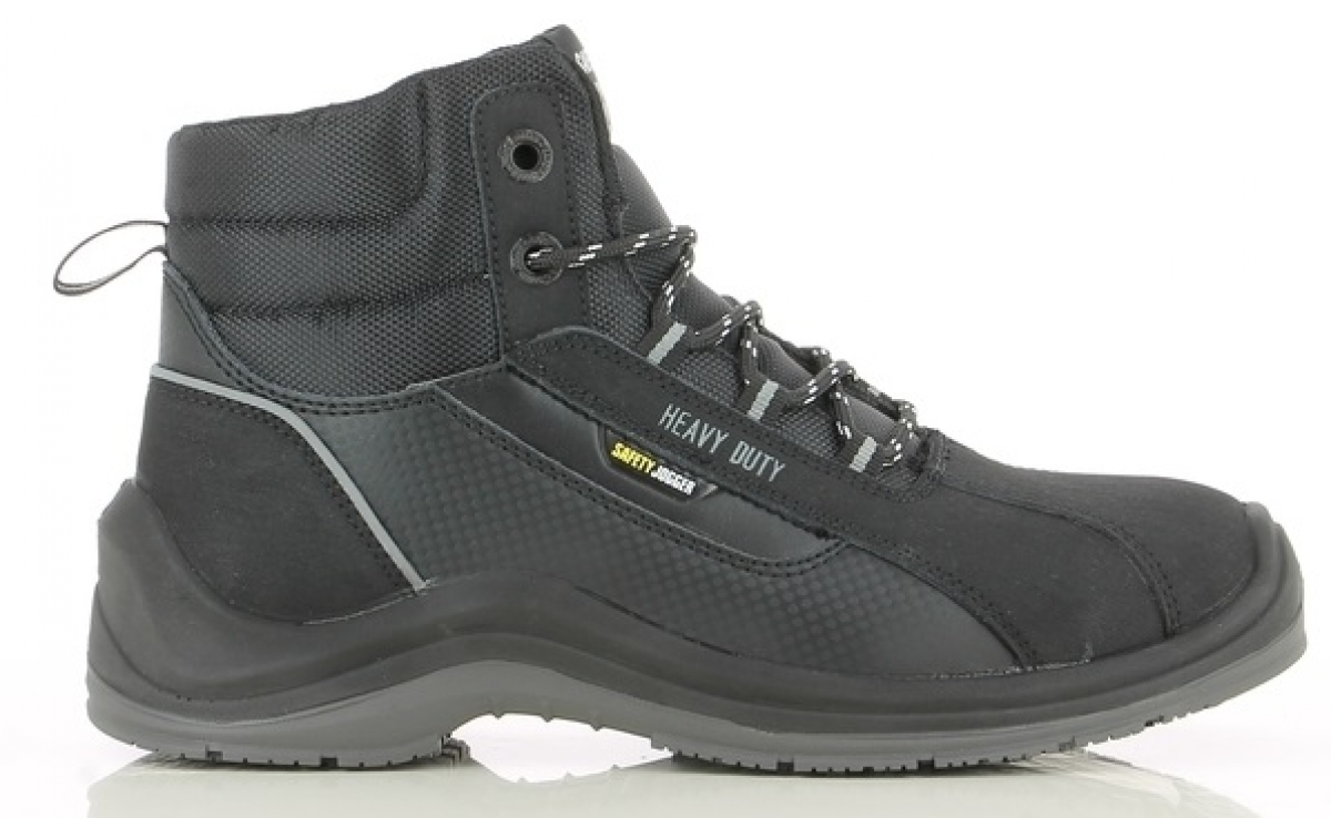 SAFETY JOGGER-Footwear, S1P-Arbeits-Berufs-Sicherheits-Schuhe, hoch, ELEVATE81, schwarz