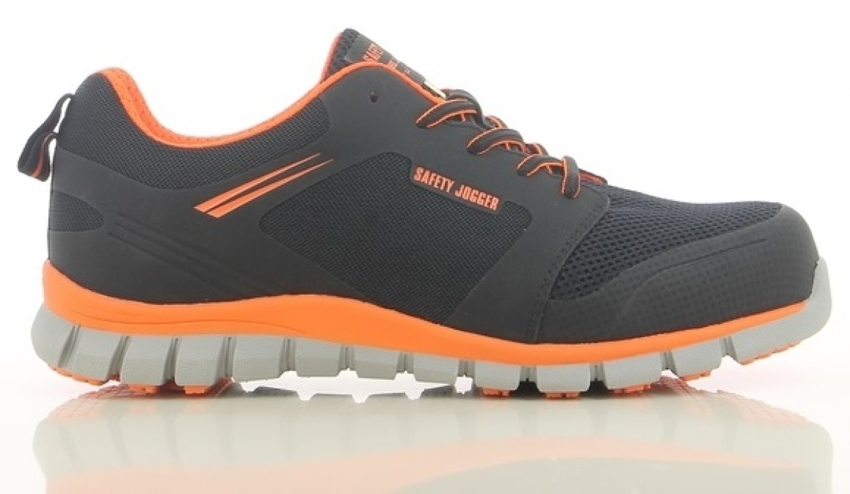 SAFETY JOGGER-Footwear, S1P-Arbeits-Berufs-Sicherheits-Schuhe, Halbschuhe, LIGERO, ESD, schwarz/orange