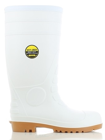 SAFETY JOGGER-Footwear, S4-PVC-Arbeits-Sicherheits-Gummi-Stiefel, Poseidon, weiß