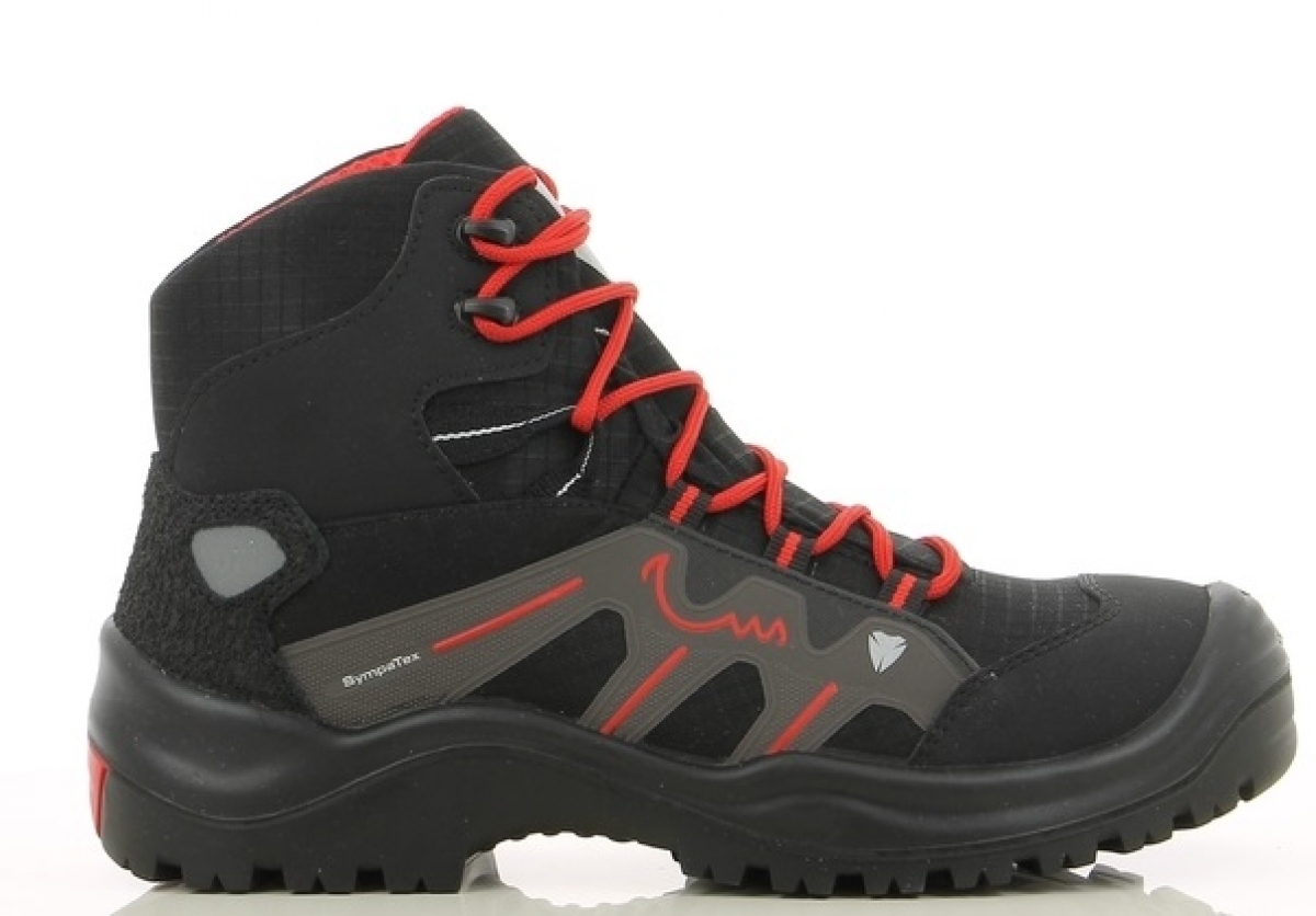 SAFETY JOGGER-Footwear, S3-Arbeits-Berufs-Sicherheits-Schuhe, hoch, SX410, schwarz/rot