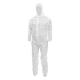 NITRAS POLYSAFE BASIC II, Schutzoverall, weiß, EN ISO 13982-1, EN 13034