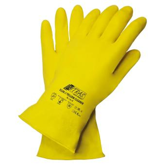 NITRAS YELLOW CLEANER, Haushaltshandschuhe, Latex, gelb, VE = 12 Paar