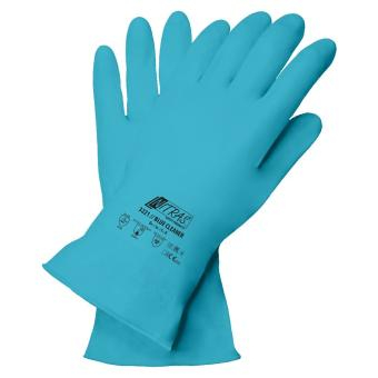 NITRAS BLUE CLEANER, Haushaltshandschuhe, Latex, blau, VE = 12 Paar