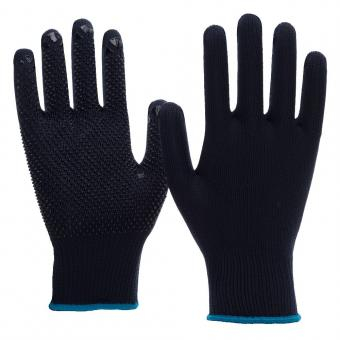 NITRAS Strickhandschuhe, Nylon / Baumwolle, blau, VE = 12 Paar