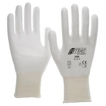 NITRAS Schnittschutzhandschuhe, weiß, VE = 12 Paar