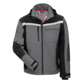 NITRAS MOTION TEX PLUS, Softshelljacke, grau / schwarz