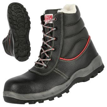 NITRAS STEP MID+ MF W, S3 CI Sicherheitswinterstiefel, hoch, strapazierfhiges Vollleder, schwarz