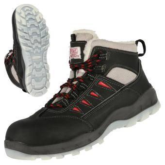 NITRAS SPORT STEP MID W, S3 CI Sicherheitswinterstiefel, halbhoch, Vollleder, schwarz