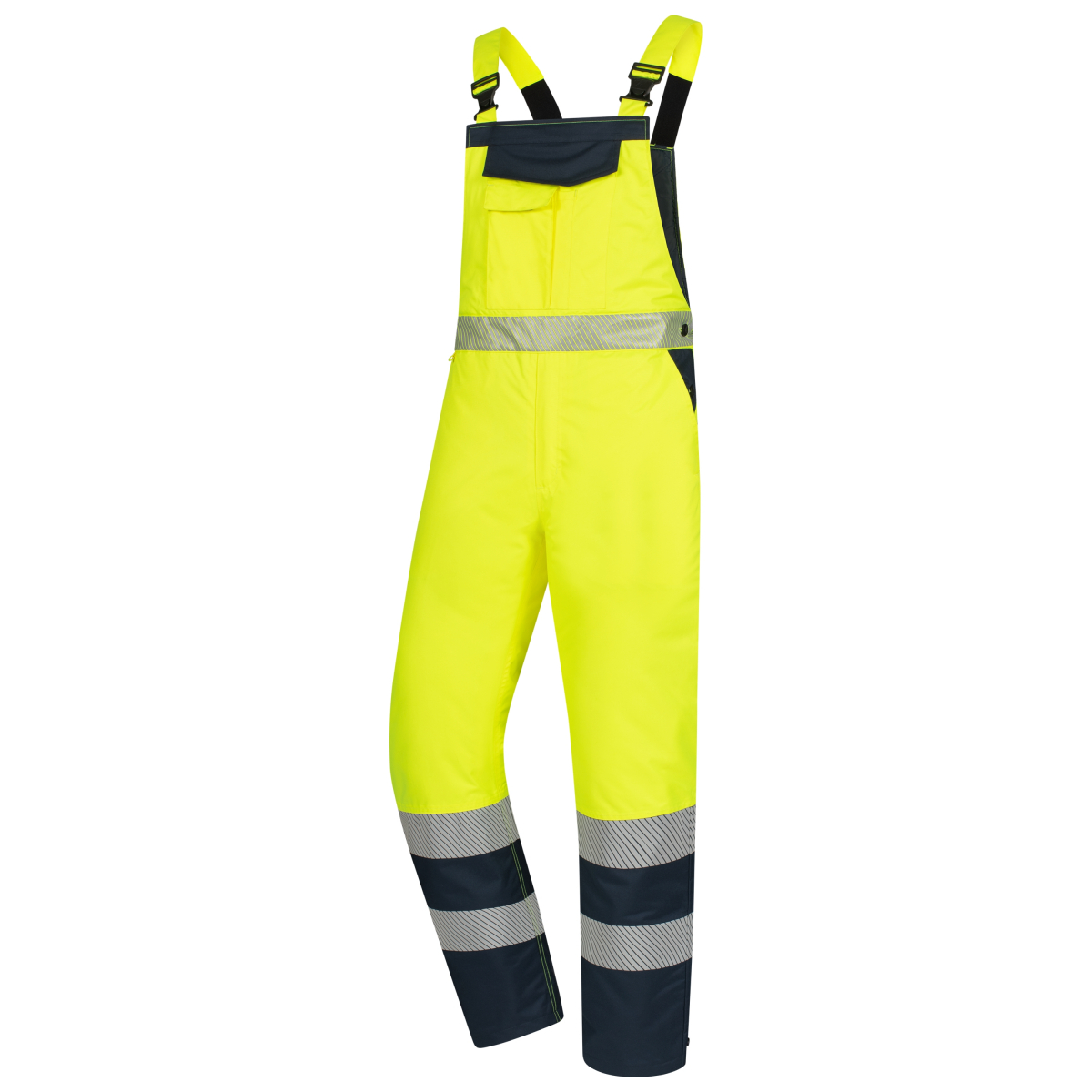 NITRAS MOTION TEX VIZ, Warn-Winterhose, neongelb / marineblau