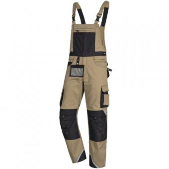 NITRAS MOTION TEX PRO FX, Latzhose, khaki / schwarz