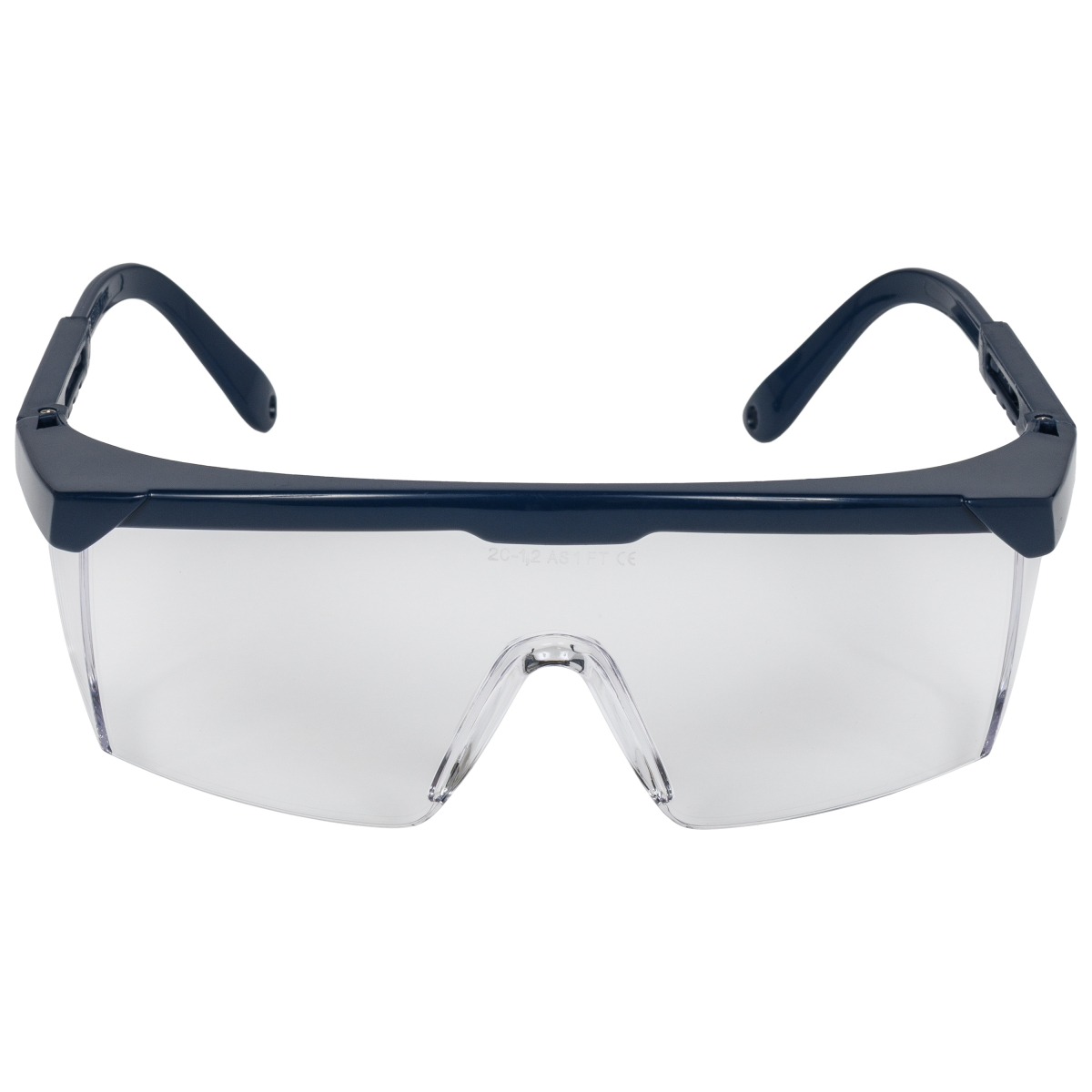 NITRAS VISION PROTECT BASIC, Bügelbrille, transparent / marineblau