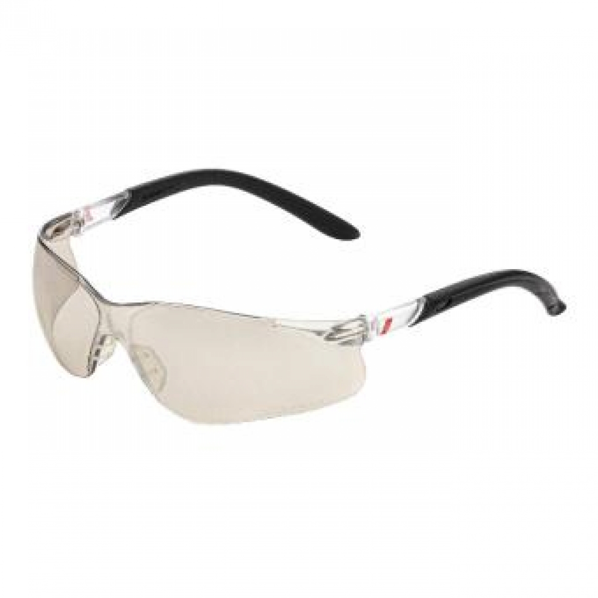 NITRAS VISION PROTECT, Schutzbrille, Tragkrper schwarz / transparent, Sichtscheiben hell, silber verspiegelt,  EN 166