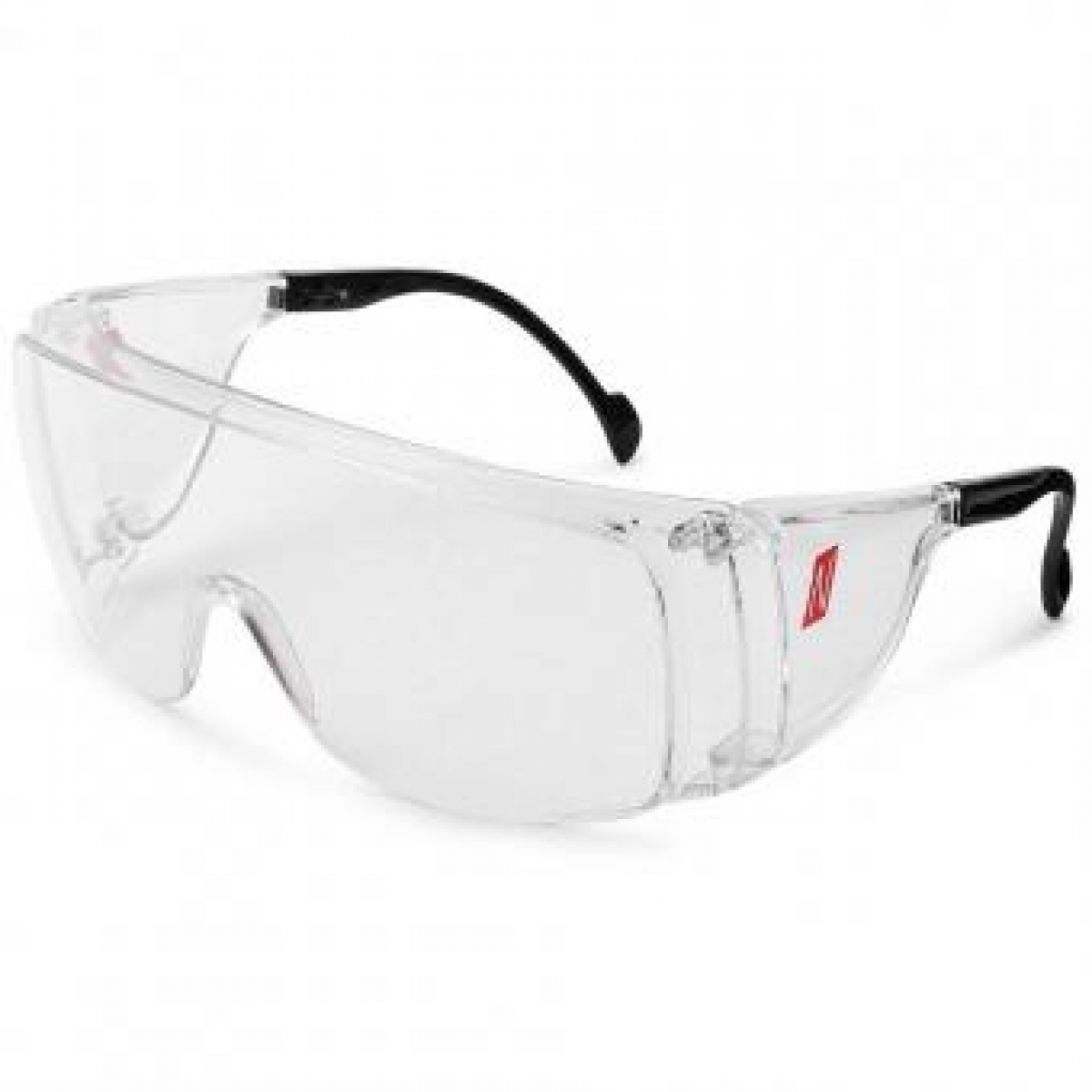 NITRAS VISION PROTECT OTG, Schutzbrille, Tragkrper schwarz / transparent, Sichtscheiben klar, EN 166