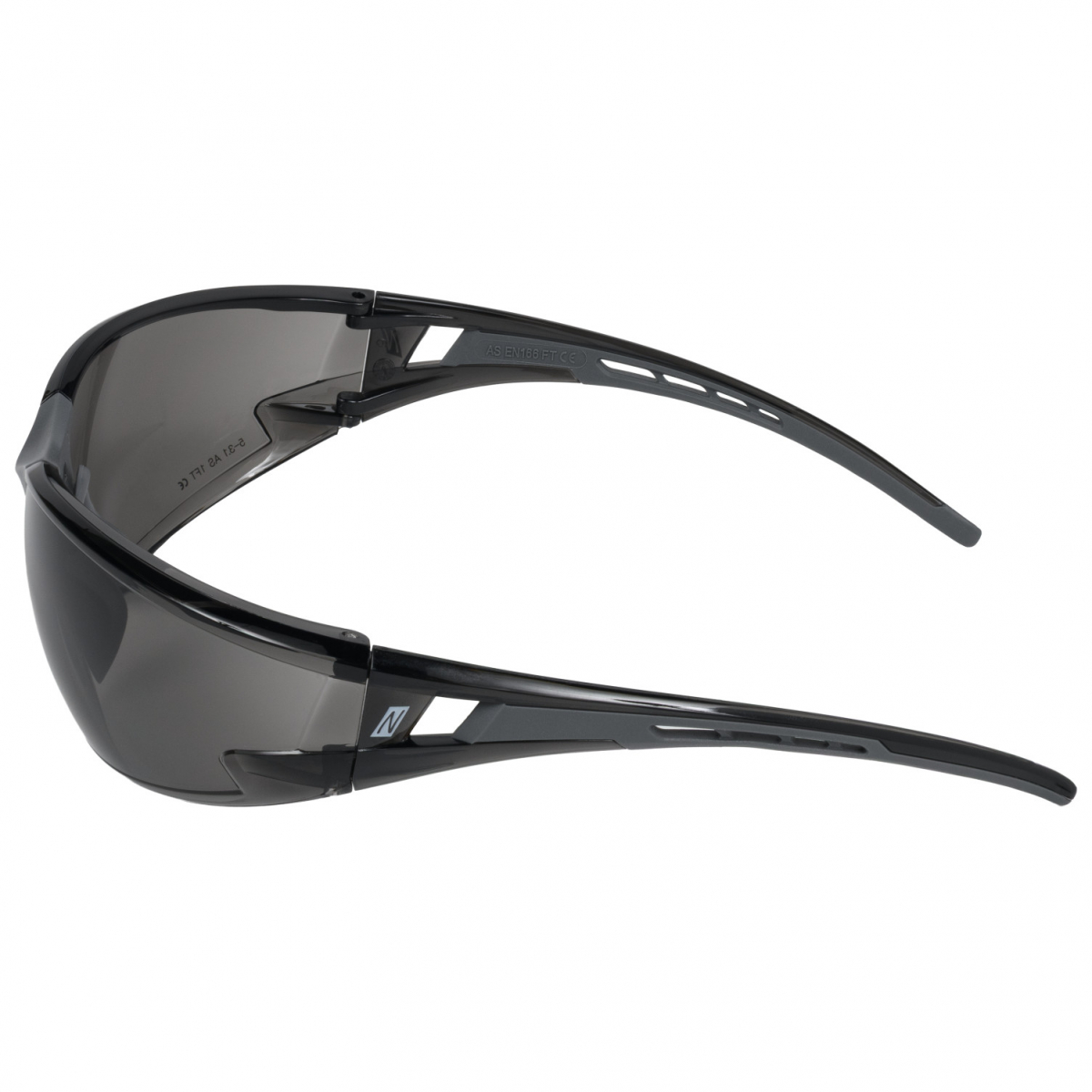 NITRAS VISION PROTECT PREMIUM, Bügelbrille, schwarz / grau