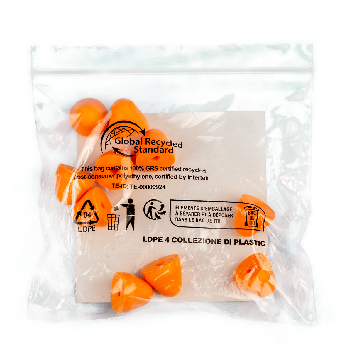 NITRAS Gehörschutzstöpsel, orange, Polybeutel à 5 Paar