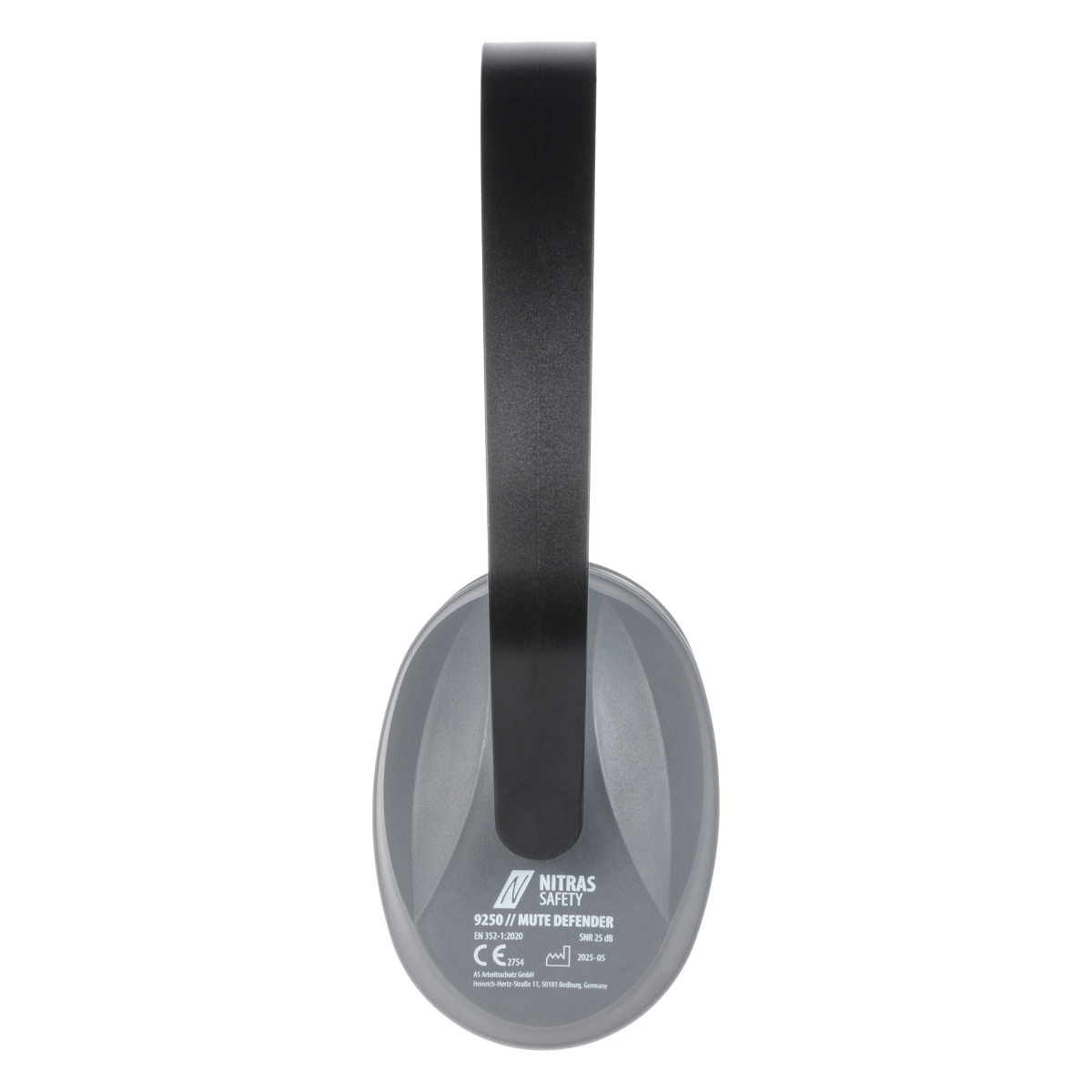 NITRAS MUTE DEFENDER, Kapselgehörschutz, anthrazit / schwarz