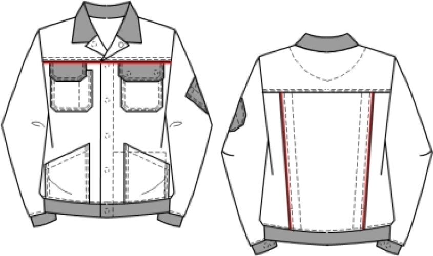 BEB-Bundjacke Classic, dunkelgrau/schwarz