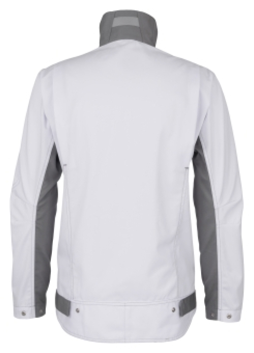 BEB-Bundjacke Inflame, weiß/mittelgrau